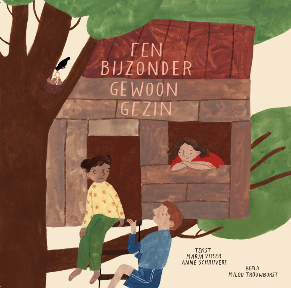 Voorkant van prentenboekje van Een Bijzonder Gewoon Gezin bedoeld voor mannen die donor(vader) zijn.